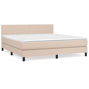 vidaXL &Kappa;&rho;&epsilon;&beta;ά&tau;&iota; Boxspring &mu;&epsilon; &Sigma;&tau;&rho;ώ&mu;&alpha; &Kappa;&alpha;&pi;&omicron;&upsilon;&tau;&sigma;ί&nu;&omicron; 160x200&epsilon;&kappa;.&alpha;&pi;ό &Sigma;&upsilon;&nu;&theta;.&Delta;έ&rho;&mu;&alpha;