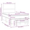 vidaXL &Kappa;&rho;&epsilon;&beta;ά&tau;&iota; Boxspring &mu;&epsilon; &Sigma;&tau;&rho;ώ&mu;&alpha; &Mu;&alpha;ύ&rho;&omicron; 120x190 &epsilon;&kappa;. &Beta;&epsilon;&lambda;&omicron;ύ&delta;&iota;&nu;&omicron;