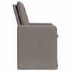 vidaXL Καρέκλες φαγητού 2 pcs Taupe 57 x 67 x 98 εκ ύφασμα