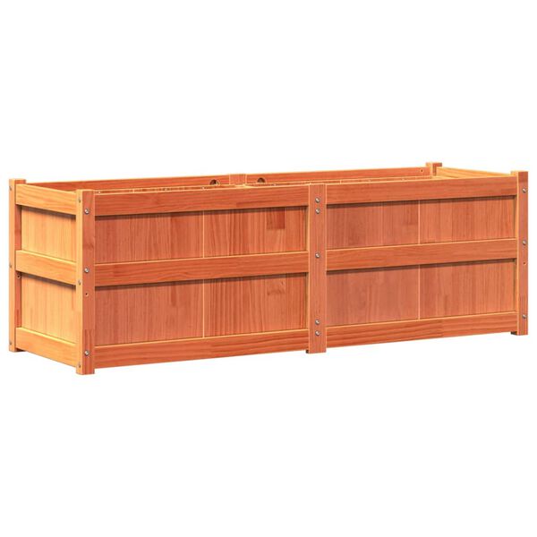 vidaXL Ζαρντινιέρα Καφέ Κεριού 150 x 50 x 50 εκ. από Μασίφ Ξύλο Πεύκου