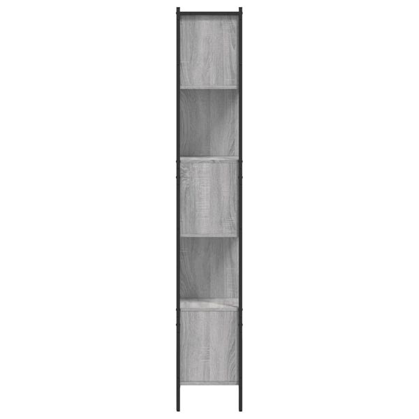 vidaXL Βιβλιοθήκη Γκρι Sonoma 102 x 28 x 172εκ. από Επεξεργασμένο Ξύλο