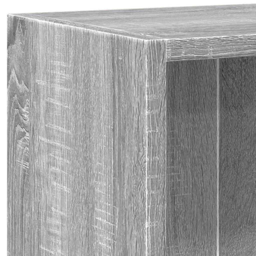 vidaXL Βιβλιοθήκη Γκρι Sonoma 60x24x76 εκ. από Επεξεργασμένο Ξύλο