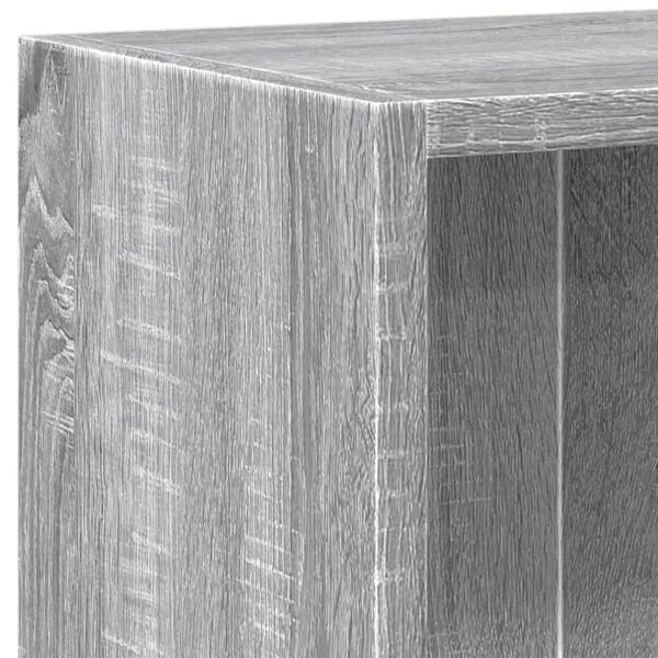 vidaXL Βιβλιοθήκη Γκρι Sonoma 60x24x76 εκ. από Επεξεργασμένο Ξύλο