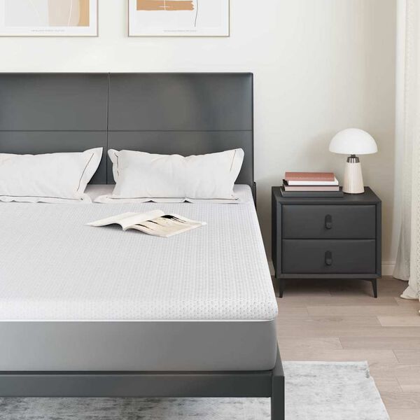 vidaXL &Sigma;&tau;&rho;ώ&mu;&alpha; &epsilon;&pi;&iota;&kappa;ά&lambda;&upsilon;&psi;&eta;&sigmaf; &Lambda;&epsilon;&upsilon;&kappa;ό 160 x 200 cm &Upsilon;&phi;&alpha;&sigma;&mu;&alpha; Jacquard