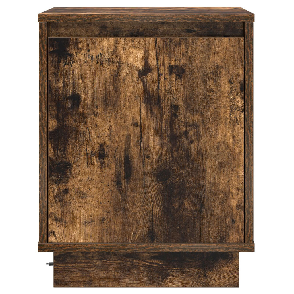 vidaXL Κομοδίνο με Καπνιστή δρυς 39 x 34.5 x 50 εκ. Επεξεργασμένο ξύλο