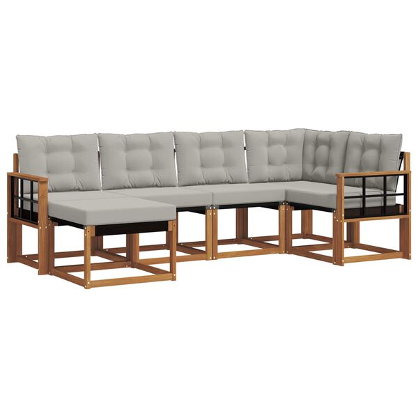 vidaXL &Sigma;&epsilon;&iota;&rho;ά &Kappa;&alpha;&nu;&alpha;&pi;έ &Epsilon;&xi;&omega;&tau;&epsilon;&rho;&iota;&kappa;&omicron;ύ 6 pcs &Phi;&upsilon;&sigma;&iota;&kappa;ό &kappa;&alpha;&iota; &Alpha;&nu;&omicron;&iota;&chi;&tau;ό &Gamma;&kappa;&rho;&iota;