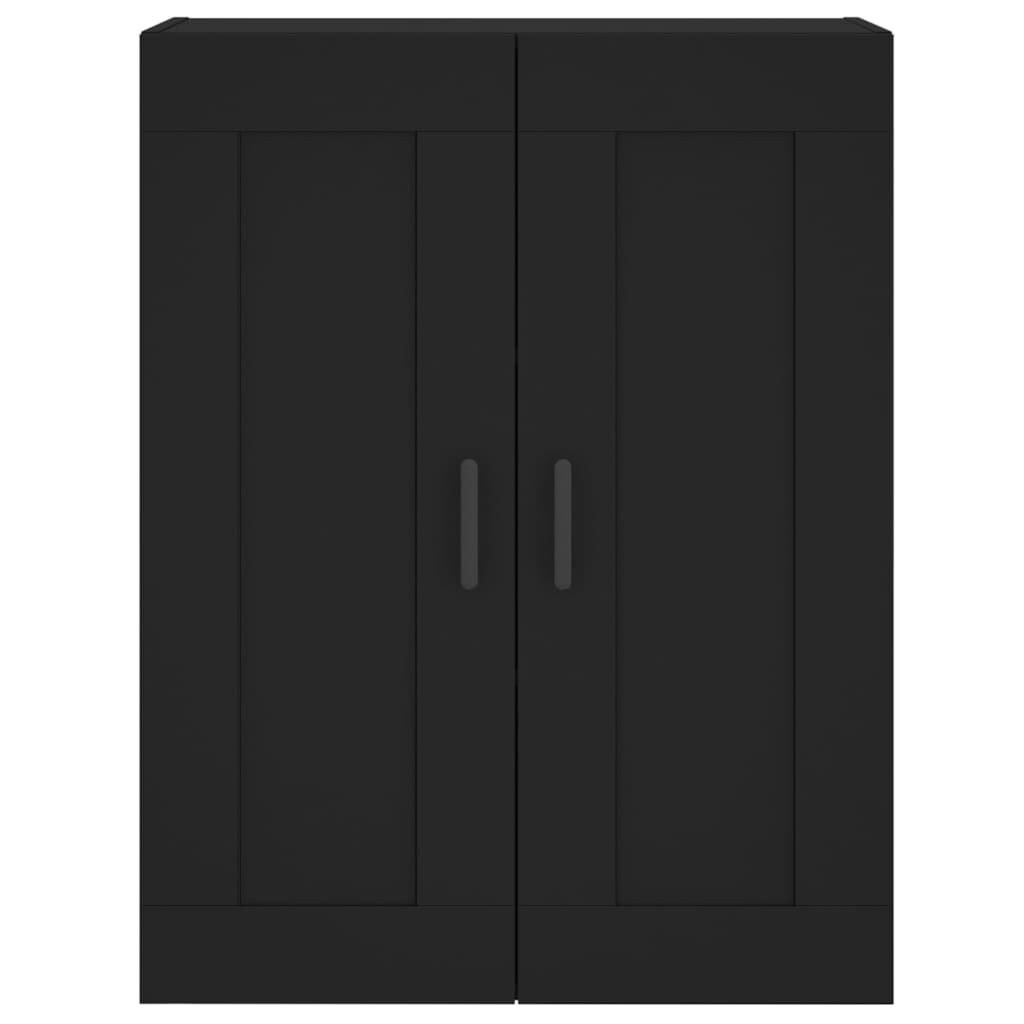 vidaXL Ντουλάπι Μαύρο 69,5x34x180 εκ. από Επεξεργασμένο Ξύλο