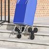 vidaXL Καρότσι Αγορών Μπλε 39.5 x 33 x 93 εκ Ύφασμα Oxford