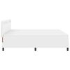 vidaXL Κρεβάτι με Στρώμα με στρώμα Λευκό 180 x 200 cm Τεχνητό δέρμα
