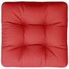 vidaXL Μαξιλάρι Καναπέ Παλέτας Κόκκινο 50 x 50 x 12 εκ. Υφασμάτινο
