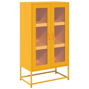 vidaXL Highboard &Mu;&omicron;&upsilon;&sigma;&tau;ά&rho;&delta;&alpha; &kappa;ί&tau;&rho;&iota;&nu;&eta; 68x39x123 cm &Chi;ά&lambda;&upsilon;&beta;&alpha;&sigmaf;