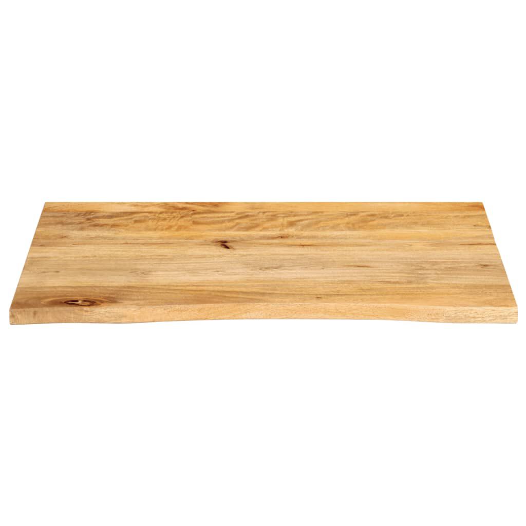 vidaXL Επιφάνεια Τραπεζιού 90x60x3,8 εκ. Live Edge Μασίφ Ξύλο Μάνγκο