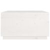 vidaXL Τραπεζάκι Σαλονιού Λευκό 80x80x45 εκ. από Μασίφ Ξύλο Πεύκου
