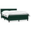 vidaXL &Kappa;&rho;&epsilon;&beta;ά&tau;&iota; Boxspring &mu;&epsilon; &Sigma;&tau;&rho;ώ&mu;&alpha; &Sigma;&kappa;&omicron;ύ&rho;&omicron; &Pi;&rho;ά&sigma;&iota;&nu;&omicron; 160x210&epsilon;&kappa;. &Beta;&epsilon;&lambda;&omicron;ύ&delta;&iota;&nu;&omicron;