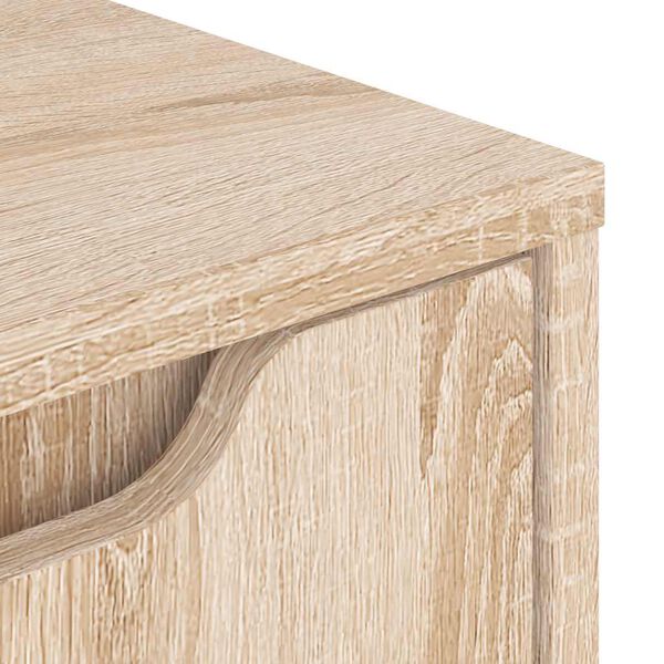 vidaXL κομοδίνο VISNES Sonoma Δρυς 45x40x50 cm Επεξεργασμένο ξύλο