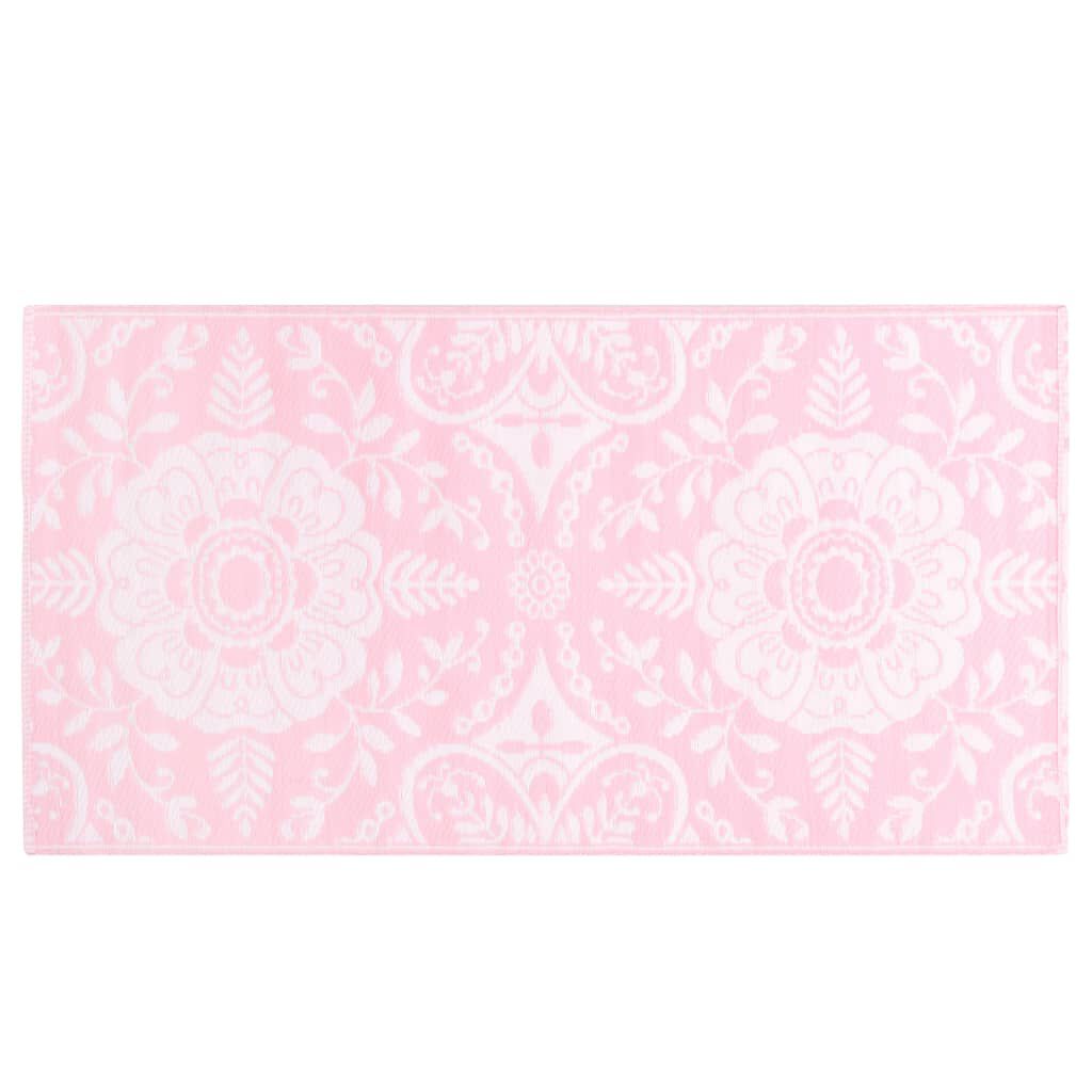 vidaXL Χαλί εξωτερικού χώρου ARAKIL ροζ 80x150 cm PP