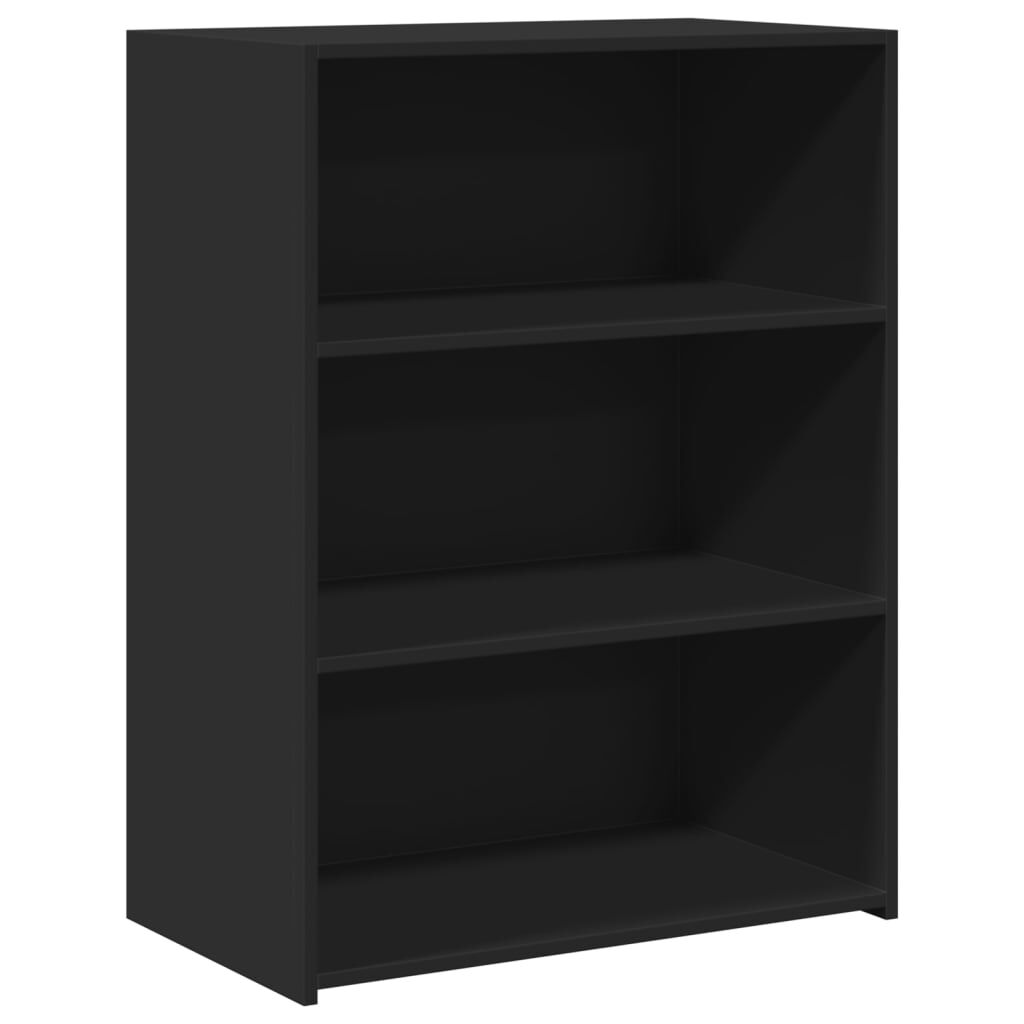 vidaXL Συρταριέρα Μαύρη 70x41x93 εκ. από Επεξεργασμένο Ξύλο