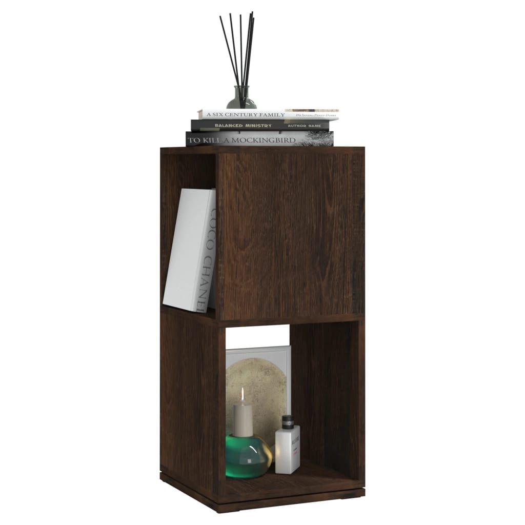 vidaXL Ντουλάπι Περιστρ. Καπνιστή Δρυς 34,5x34,5x75,5 εκ. Επεξ. Ξύλο