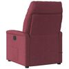 vidaXL Πολυθρόνα Μασάζ Ηλεκτρική Ανακλινόμενη Μπορντό Υφασμάτινη