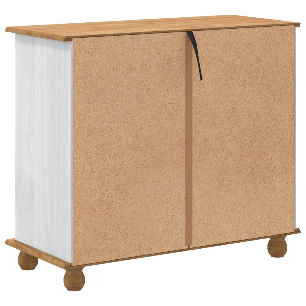 vidaXL Συρταριέρα 'ASKIM' Λευκή 91x40x79 cm Σταθερό Ξύλο Πεύκης