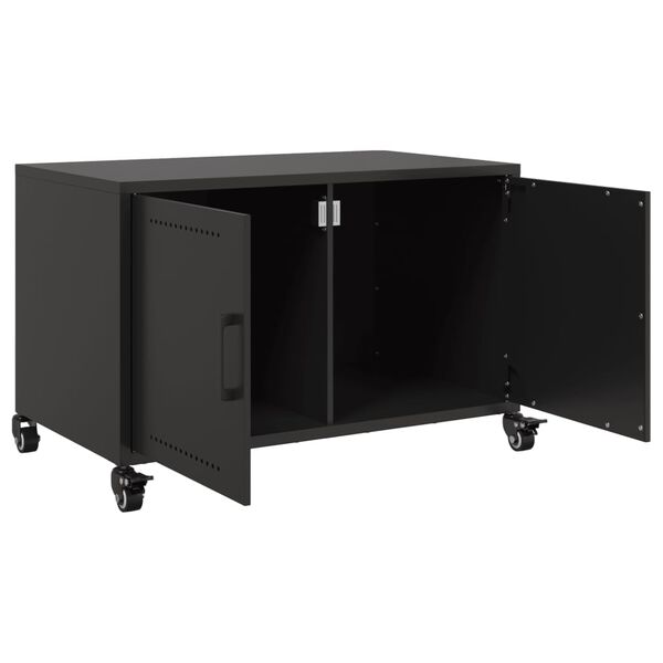 vidaXL Έπιπλο Τηλεόρασης Μαύρο 68x39x43,5 εκ. Χάλυβας