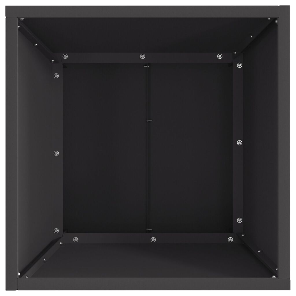 vidaXL Σχάρα Φωτιάς Τετράγωνη Μαύρη 40x40x30 εκ Ατσάλι