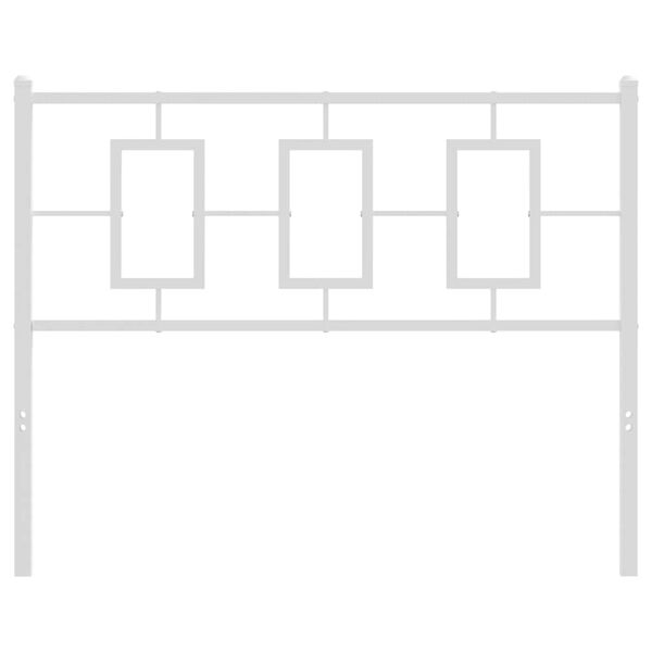 vidaXL Κεφαλάρι Λευκό 107 εκ. Μεταλλικό