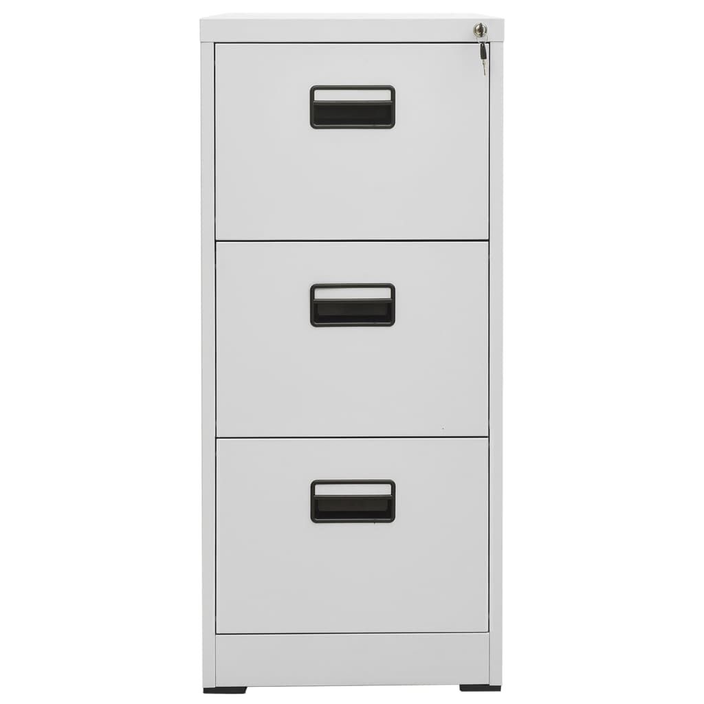 vidaXL Αρχειοθήκη Ανοιχτό Γκρι 46 x 62 x 102,5 εκ. από Ατσάλι
