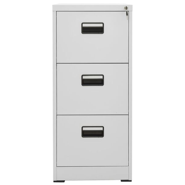 vidaXL Αρχειοθήκη Ανοιχτό Γκρι 46 x 62 x 102,5 εκ. από Ατσάλι