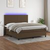 vidaXL &Kappa;&rho;&epsilon;&beta;ά&tau;&iota; Boxspring &mu;&epsilon; &Sigma;&tau;&rho;ώ&mu;&alpha; & LED &Sigma;&kappa;.&Kappa;&alpha;&phi;έ 160x200&epsilon;&kappa;. &Upsilon;&phi;&alpha;&sigma;&mu;ά&tau;&iota;&nu;&omicron;