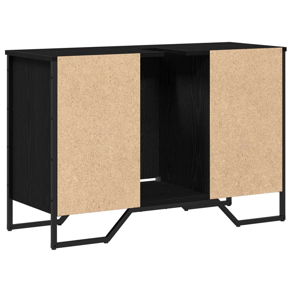 vidaXL ντουλάπα σιντριβανιού Μαύρη Δρυς 91x35x60 εκ Επεξεργασμένο Ξύλο