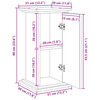 vidaXL Βάση Οθόνης με Αποθ. Καφέ Δρυς 31x30x60 εκ. Επεξεργασμένο Ξύλο