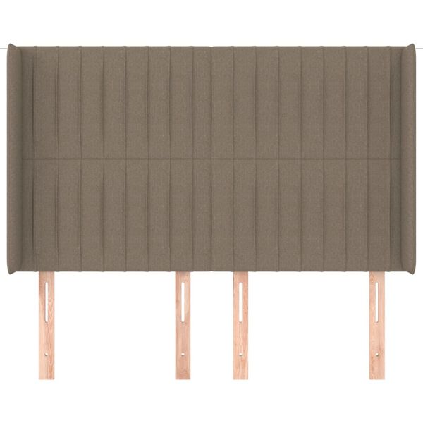 vidaXL &Kappa;&epsilon;&phi;&alpha;&lambda;ά&rho;&iota; &mu;&epsilon; &Pi;&tau;&epsilon;&rho;ύ&gamma;&iota;&alpha; Taupe 147x16x118/128 &epsilon;&kappa;. &Upsilon;&phi;&alpha;&sigma;&mu;ά&tau;&iota;&nu;&omicron;