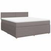 vidaXL &Kappa;&rho;&epsilon;&beta;ά&tau;&iota; Boxspring &mu;&epsilon; &Sigma;&tau;&rho;ώ&mu;&alpha; Taupe 180x200 &epsilon;&kappa;. &Upsilon;&phi;&alpha;&sigma;&mu;ά&tau;&iota;&nu;&omicron;
