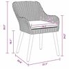 vidaXL Σέτ φαγητού για κήπο 7 pcs Μπεζ και καφέ συνθετικό ρατάν