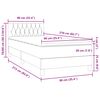 vidaXL Box Spring &kappa;&rho;&epsilon;&beta;ά&tau;&iota; &mu;&epsilon; &sigma;&tau;&rho;ώ&mu;&alpha; &sigma;&kappa;&omicron;ύ&rho;&omicron; &mu;&pi;&lambda;&epsilon; 90x210 &epsilon;&kappa;. &Beta;&epsilon;&lambda;&omicron;ύ&delta;&iota;&nu;&omicron;