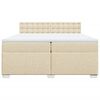 vidaXL &Kappa;&rho;&epsilon;&beta;ά&tau;&iota; Boxspring &mu;&epsilon; &Sigma;&tau;&rho;ώ&mu;&alpha; &Kappa;&rho;&epsilon;&mu; 200x200 &epsilon;&kappa;. &Upsilon;&phi;&alpha;&sigma;&mu;ά&tau;&iota;&nu;&omicron;