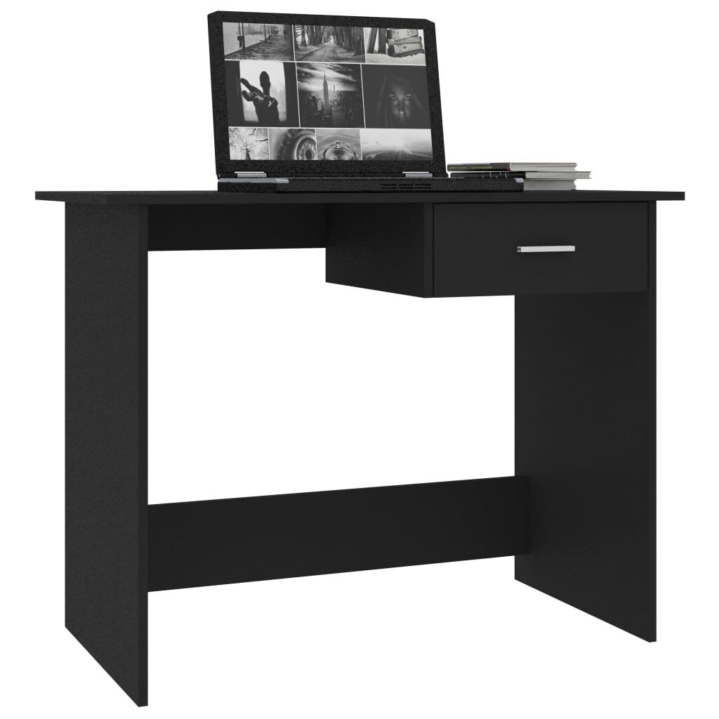 vidaXL Γραφείο Μαύρο 100 x 50 x 76 εκ. από Επεξ. Ξύλο