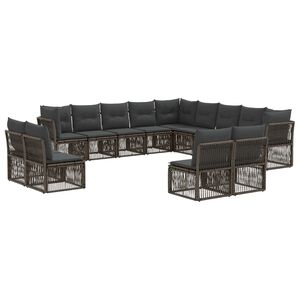 vidaXL &Sigma;&epsilon;&tau; &Kappa;&alpha;&nu;&alpha;&pi;έ &Kappa;ή&pi;&omicron;&upsilon; 13 pcs &Gamma;&kappa;&rho;&iota; &sigma;&upsilon;&nu;&theta;&epsilon;&tau;&iota;&kappa;ό &rho;&alpha;&tau;ά&nu;