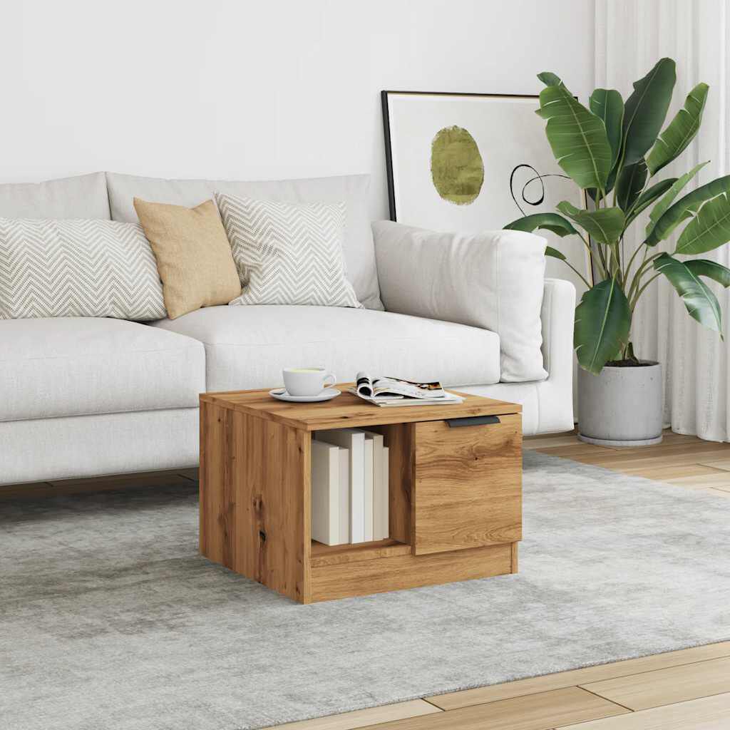 vidaXL Τραπεζάκι Σαλονιού τεχνίτης Δρυς 50x50x36 εκ Επεξεργασμένο Ξύλο