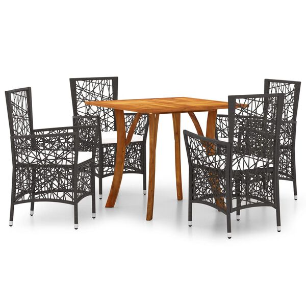 vidaXL &Sigma;&epsilon;&tau; &Tau;&rho;&alpha;&pi;&epsilon;&zeta;&alpha;&rho;ί&alpha;&sigmaf; &Kappa;ή&pi;&omicron;&upsilon; 5 &Tau;&epsilon;&mu;&alpha;&chi;ί&omega;&nu; &Kappa;&alpha;&phi;έ