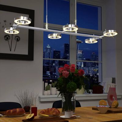 Φωτιστικό Οροφής Κρεμαστό LED με 6 Στρογγυλά Φώτα