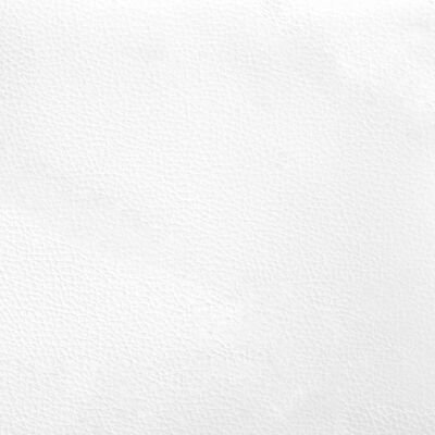 vidaXL Μαξιλάρι για Κεφαλάρι Λευκό 80 εκ. από Συνθετικό Δέρμα