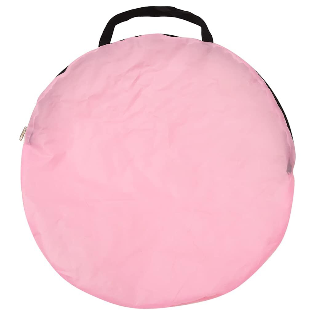 vidaXL Παιδική Σκηνή Ροζ 100x100x127 εκ. με 250 Μπάλες