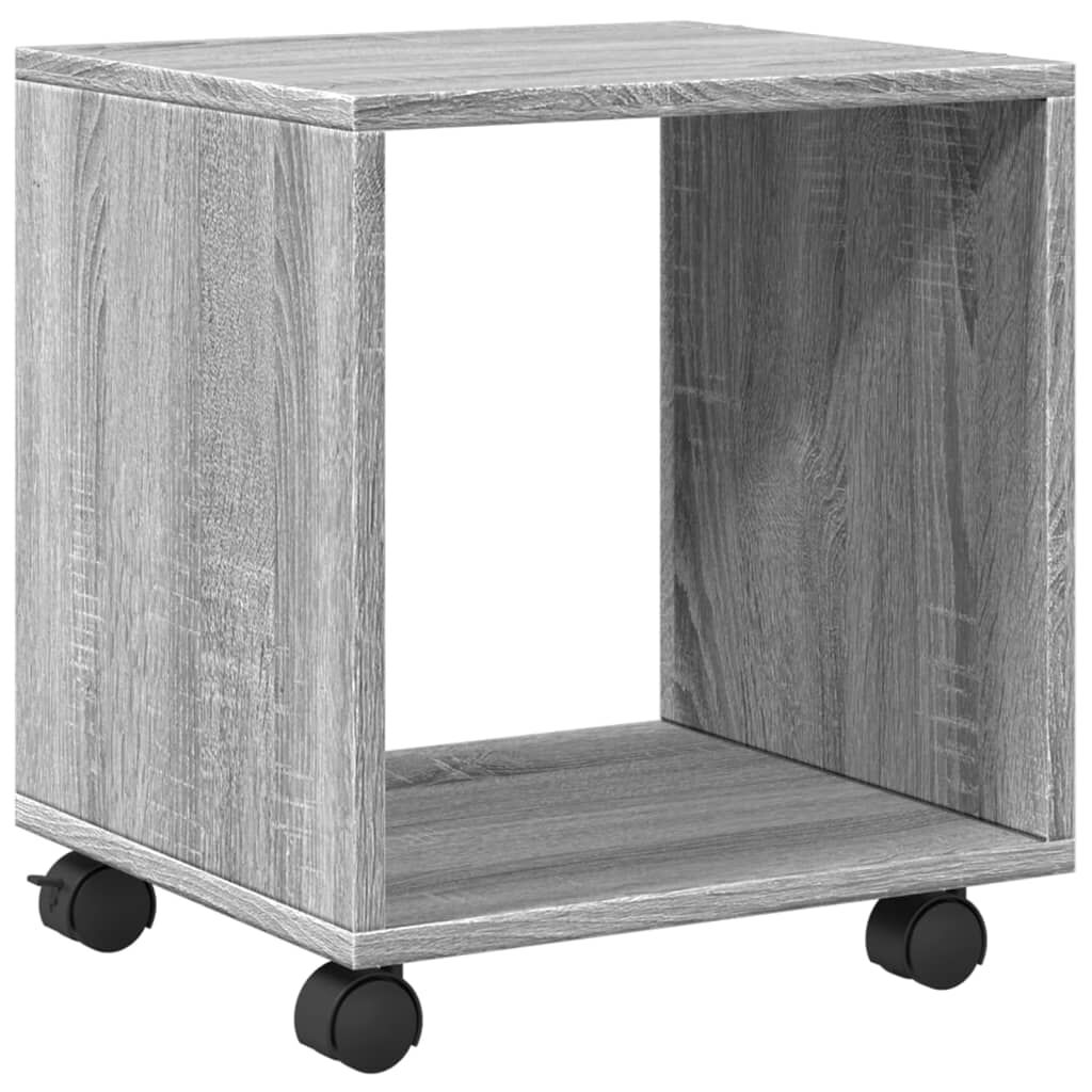 vidaXL Ντουλάπι Με Ροδάκια Γκρι Sonoma 37x33x42,5 εκ. Επεξεργ. Ξύλο