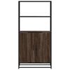 vidaXL Highboard καφέ δρυς Κατασκευασμένο ξύλο και μέταλλο