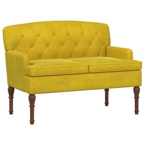 vidaXL Love seat &mu;&epsilon; &kappa;&omicron;&upsilon;&mu;&pi;&iota;ά &Alpha;&pi;&alpha;&lambda;ό &Kappa;ί&tau;&rho;&iota;&nu;&omicron; 111 x 65 x 79 &epsilon;&kappa; &Beta;&epsilon;&lambda;&omicron;ύ&delta;&omicron;