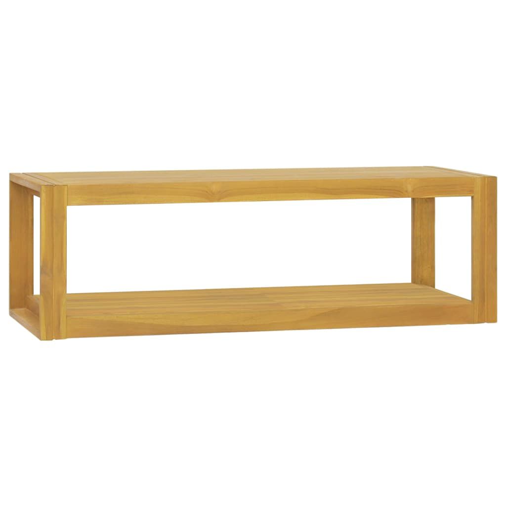 vidaXL Έπιπλο Μπάνιου Επιτοίχιο 110x45x35 εκ. από Μασίφ Ξύλο Teak
