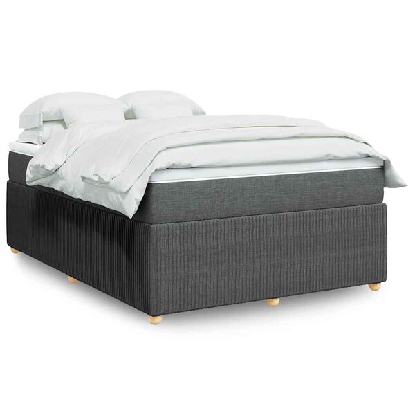 vidaXL &Kappa;&rho;&epsilon;&beta;ά&tau;&iota; Boxspring &mu;&epsilon; &Sigma;&tau;&rho;ώ&mu;&alpha; &Sigma;&kappa;&omicron;ύ&rho;&omicron; &Gamma;&kappa;&rho;&iota; 160x200 &epsilon;&kappa; &Upsilon;&phi;&alpha;&sigma;&mu;ά&tau;&iota;&nu;&omicron;