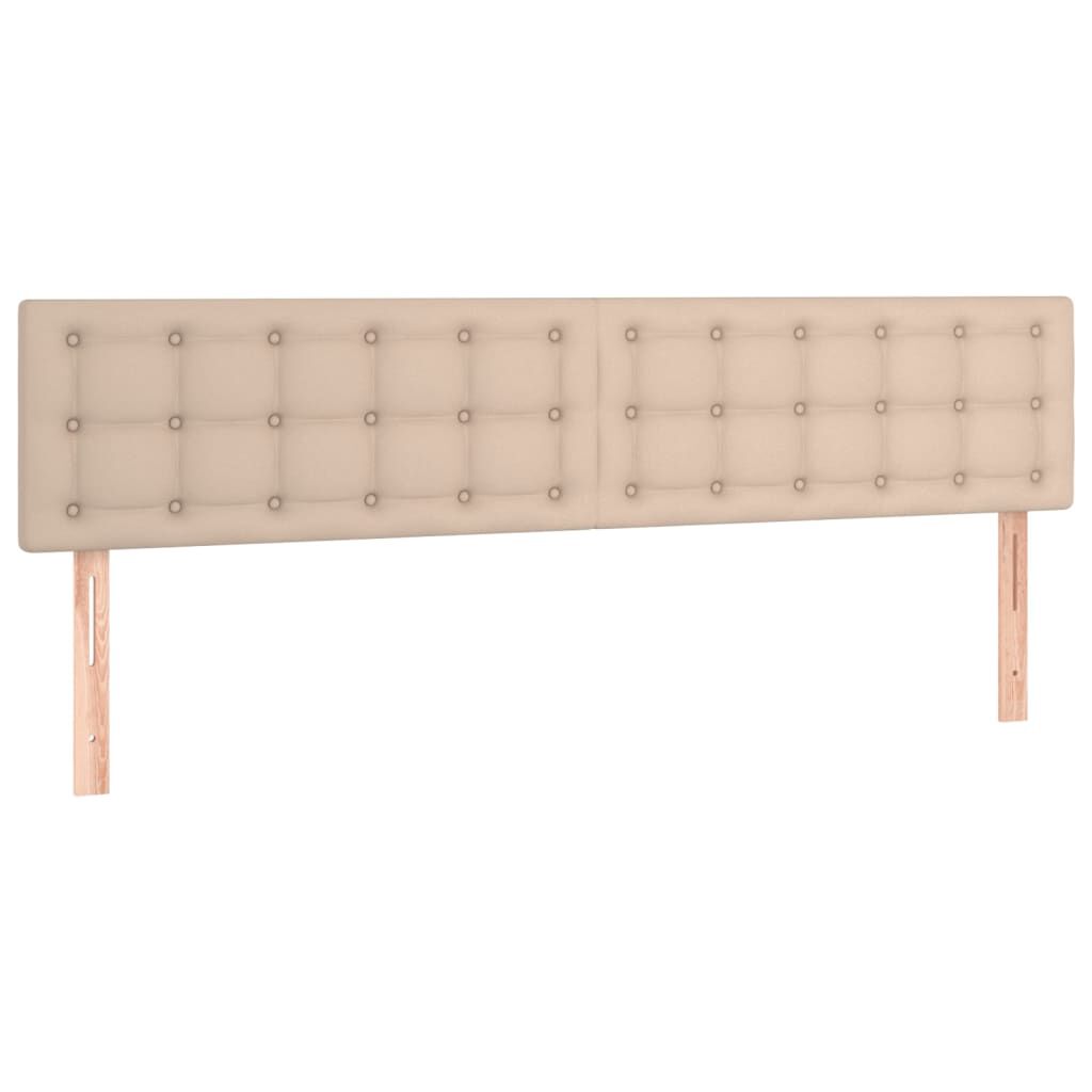 vidaXL Κεφαλάρια Κρεβατιού 2 τεμ. Καπουτσίνο 90x5x78/88 εκ. Συνθ.Δέρμα